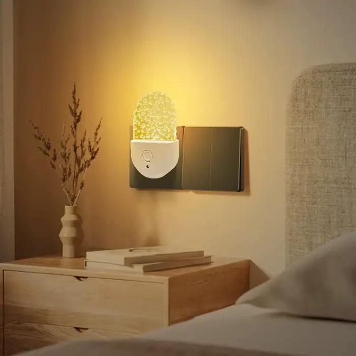 Lampe de chevet veilleuse prise ue US Protection des yeux LED Mini applique murale pour la maison allée chambre salon alimentation pour bébé enfants utilisation