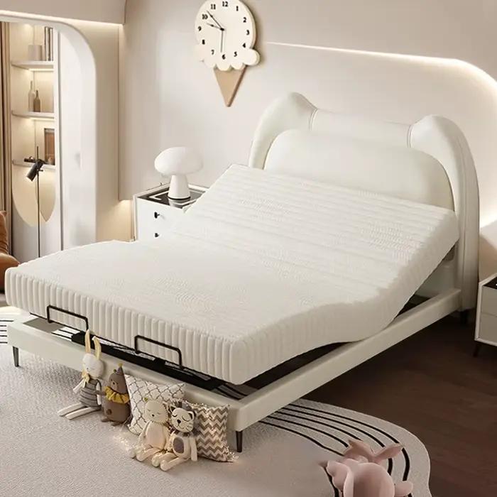 Lit esthétique électrique Double cadre chambre multifonctionnel lit