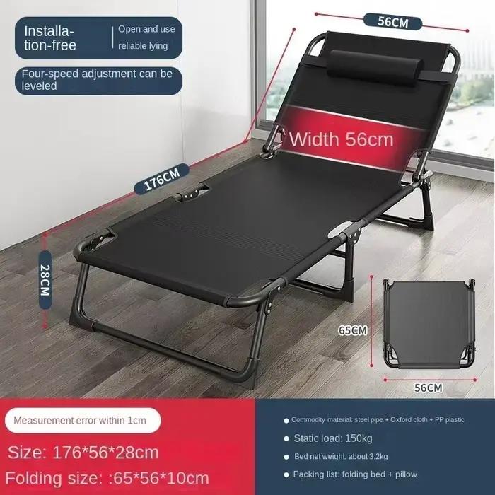 Lit simple pliable – Fauteuil inclinable multifonctionnel pour la maison