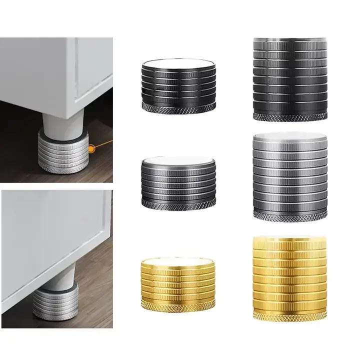 Pieds de Table de lit, Base surélevée en alliage d'aluminium et Silicone
