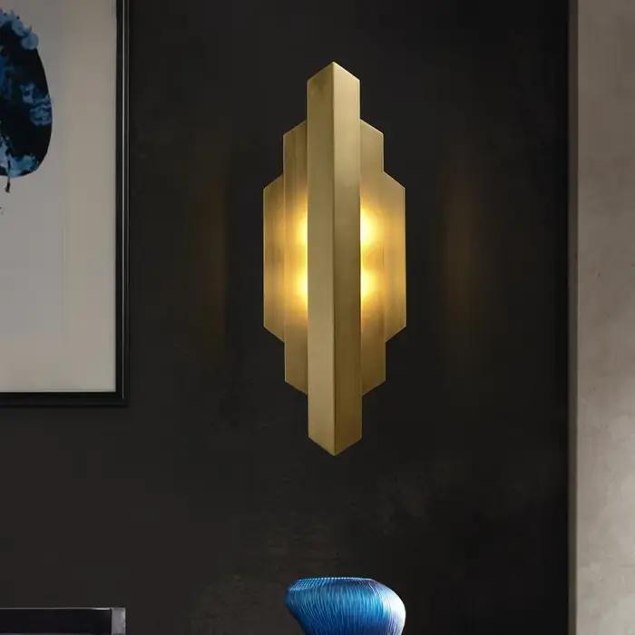 Postmoderne tout cuivre applique chambre salon fond chevet