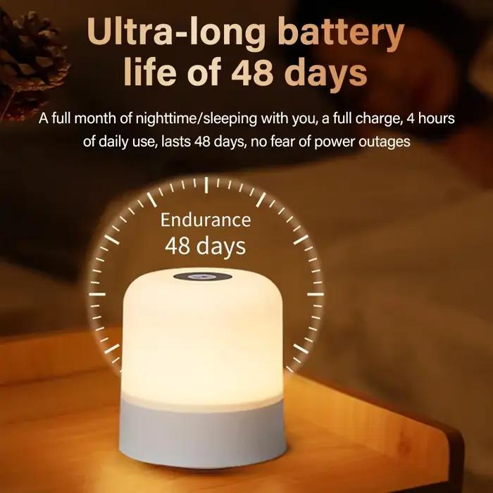 Lampe de chevet tactile Rechargeable RGB