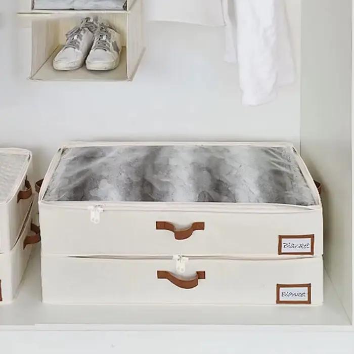 Boîte de rangement pliable sous le lit pour vêtements