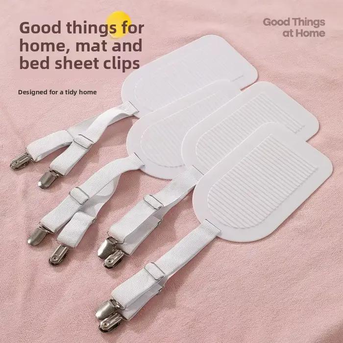 2/4 pièces Fixe-draps et fixe-tapis rafraîchissant dissimulés pour la maison