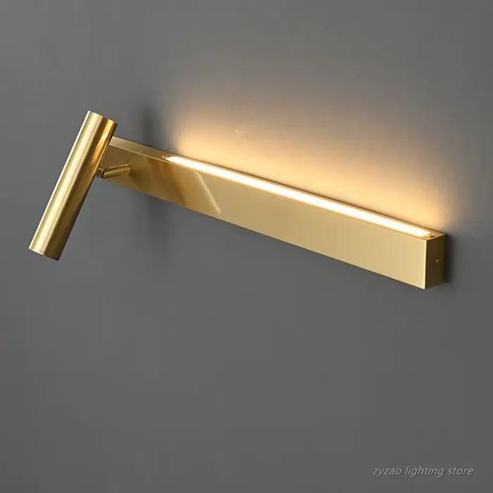 Applique murale en cuivre pour chambre à coucher