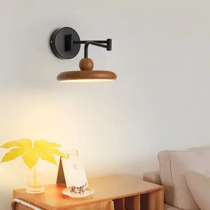 Lampe murale à bras articulé LED pour chambre à coucher