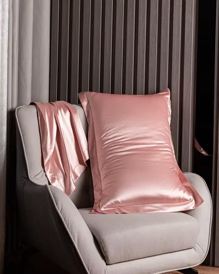 Parure de lit 100% soie Pure, drap de lit doux de luxe avec edredons, taies d'oreiller, housse de lit pour la maison, qualité King Size