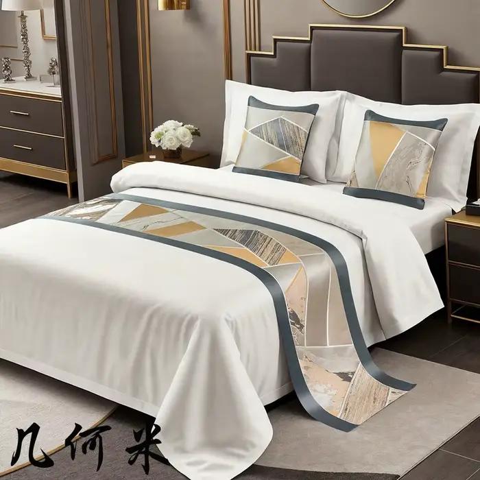 Style européen moderne minimaliste chambre hôtel queue couverture
