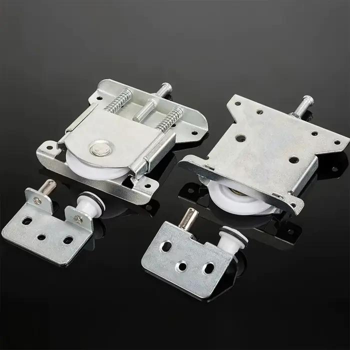 2 poulies pour portes coulissantes de placard avec roues réglables pour un montage facile et un fonctionnement fluide