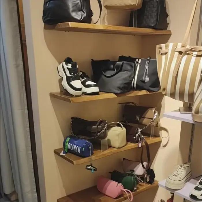 Étagère flottante en bois massif - Planche murale de présentation et de rangement pour salon/bureau