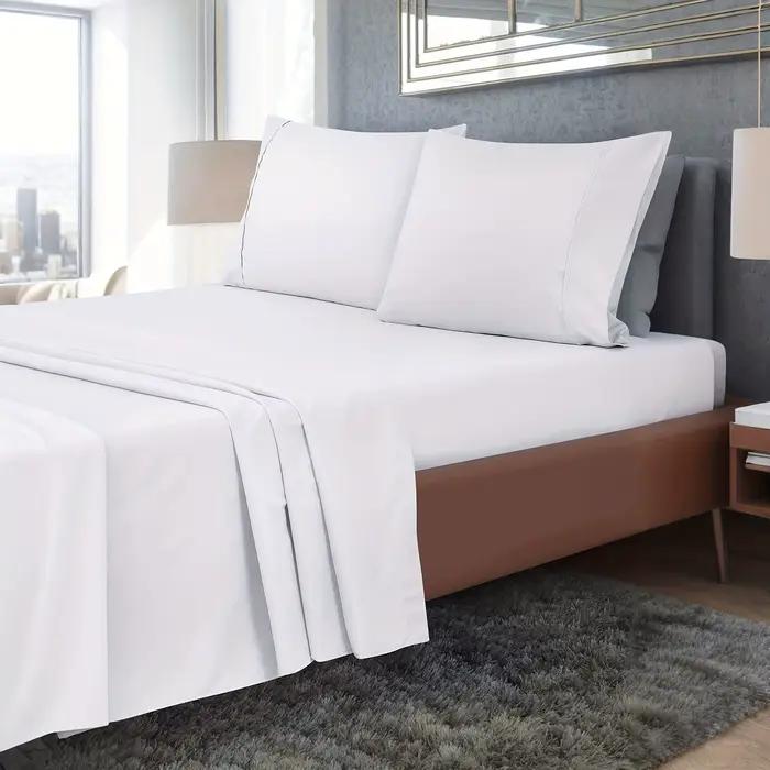 Draps de lit de luxe – Élégant, sans plis, 1500 fils, options multicolores