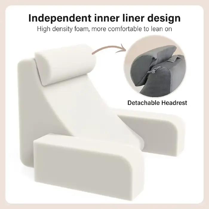 Coussin de dossier pour lit