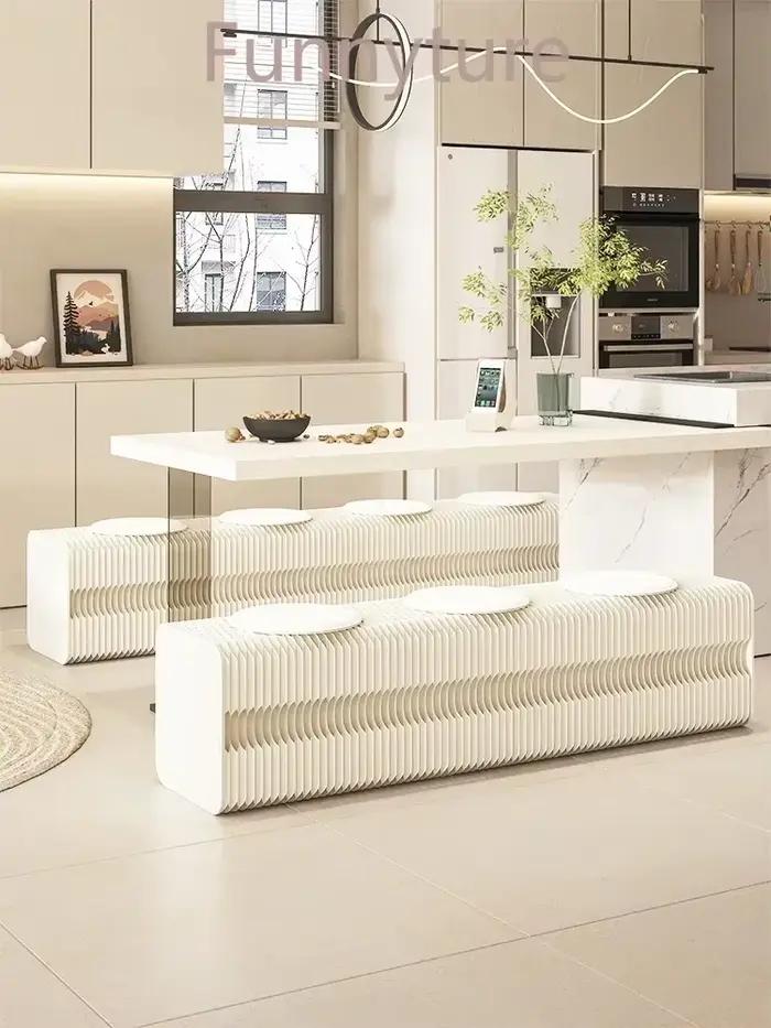 Tabouret de chevet pliable en papier multi-places rétractable - Meuble d'exposition créatif et tendance