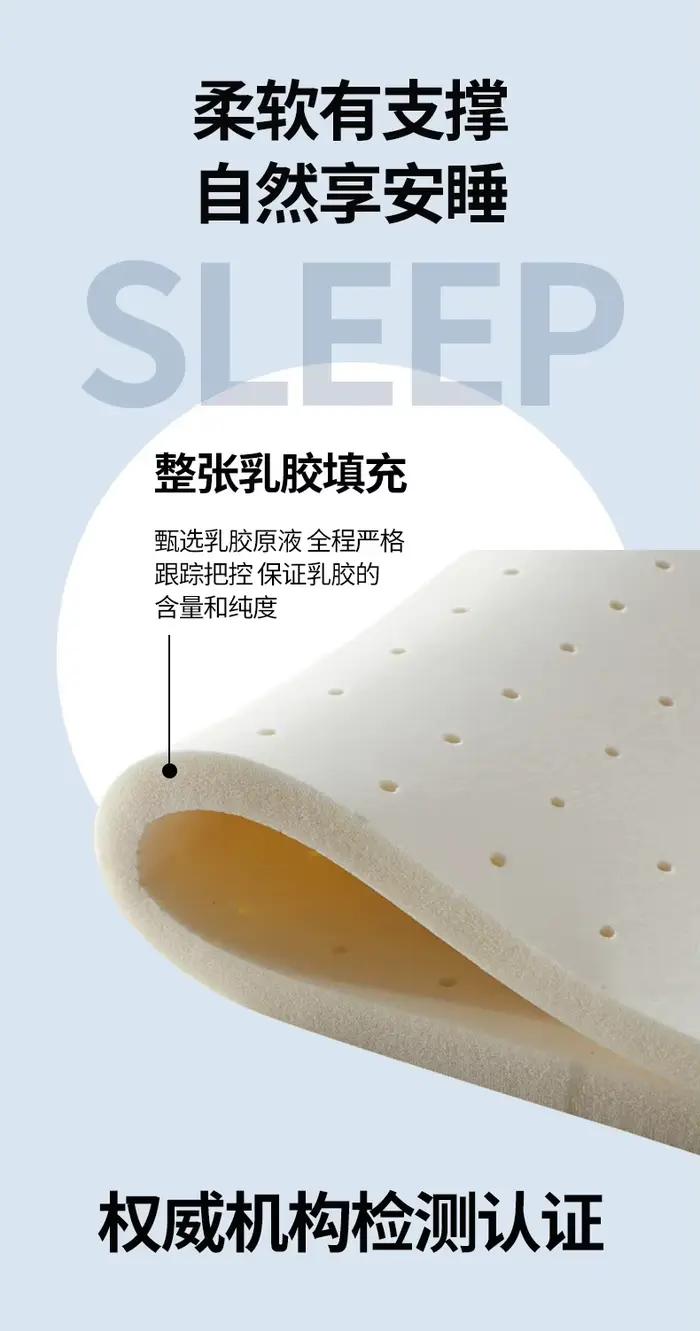 Matelas en mousse à mémoire de forme et en latex