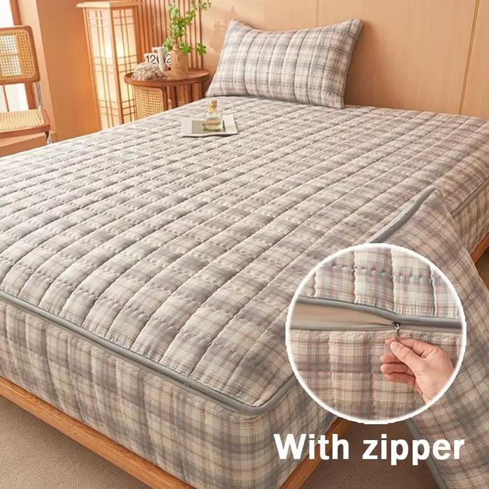 Housse de matelas entièrement fermée à Six côtés avec fermeture éclair
