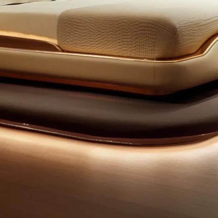 Cadre de lit moderne de style élégant pour chambre à coucher