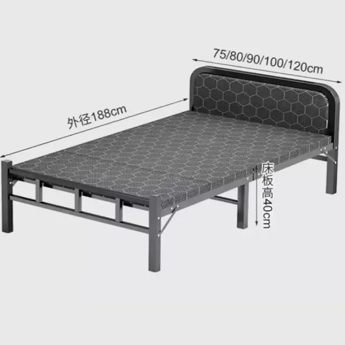 Lit pliant sur le sol, matelas abordable