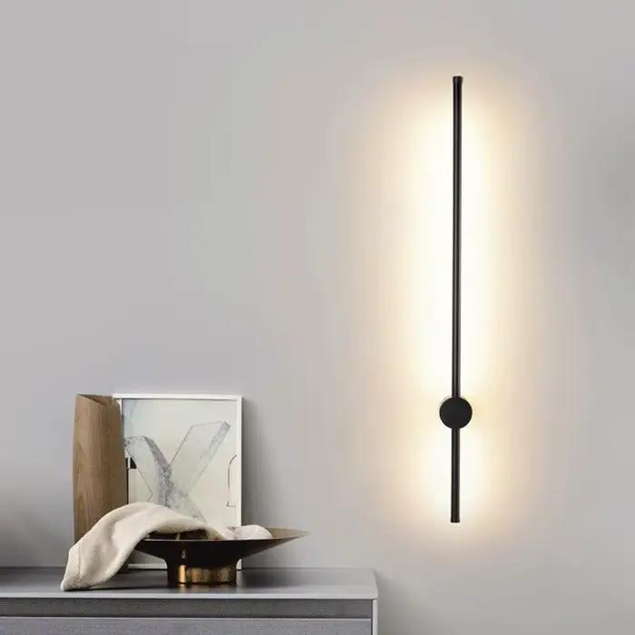 80CM mur LED lampe longue bande lumière noire chambre lampes de chevet nordique luminaires décoratifs ligne lumière fond décor à la maison