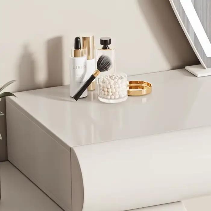 Table de maquillage élégante de style nordique avec tiroirs