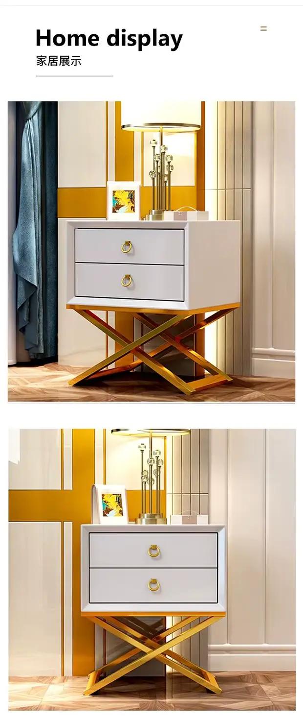 Table de chevet de luxe légère pour chambre à coucher