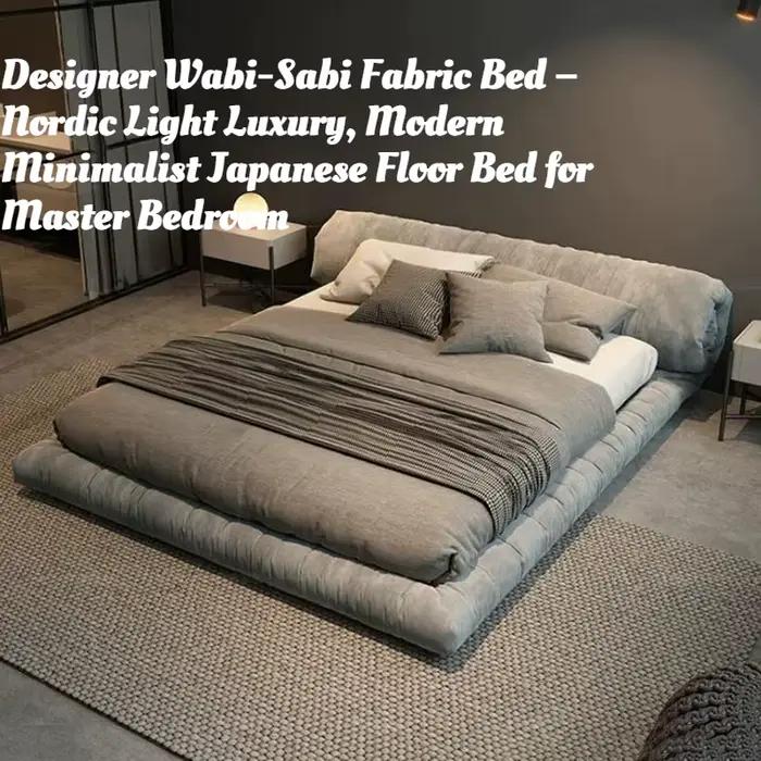 Lit Double Minimaliste de Luxe avec Tête de Lit 180x200cm pour Chambre à Coucher et Salon - Meuble