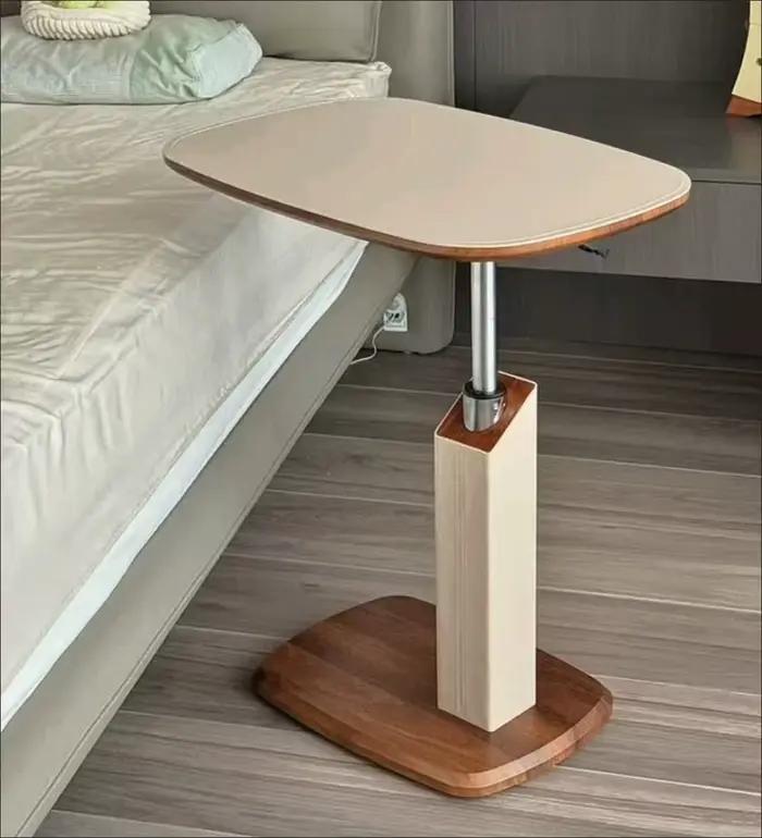 Table de lit d'appoint réglable multifonctionnelle