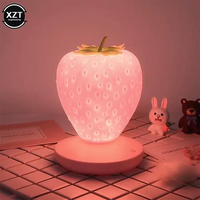 Lampe LED Harvey pour chambre à coucher, capteur tactile en silicone, aste par USB, veilleuse de chevet idyllique à intensité variable pour décoration de maison