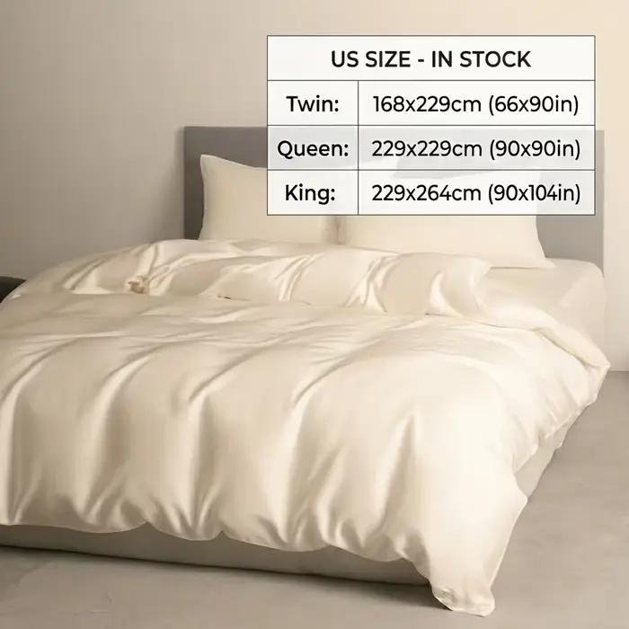 Housse de couette 100 % Lyocell soyeuse