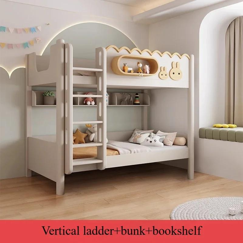 Lit superposé moderne 135x190cm, cadre de lit de taille standard, indispensable pour chambre d'étudi