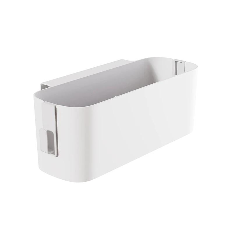 Caddie de rangement en plastique pour chevet, avec crochet amovible, panier suspendu, organisateur d