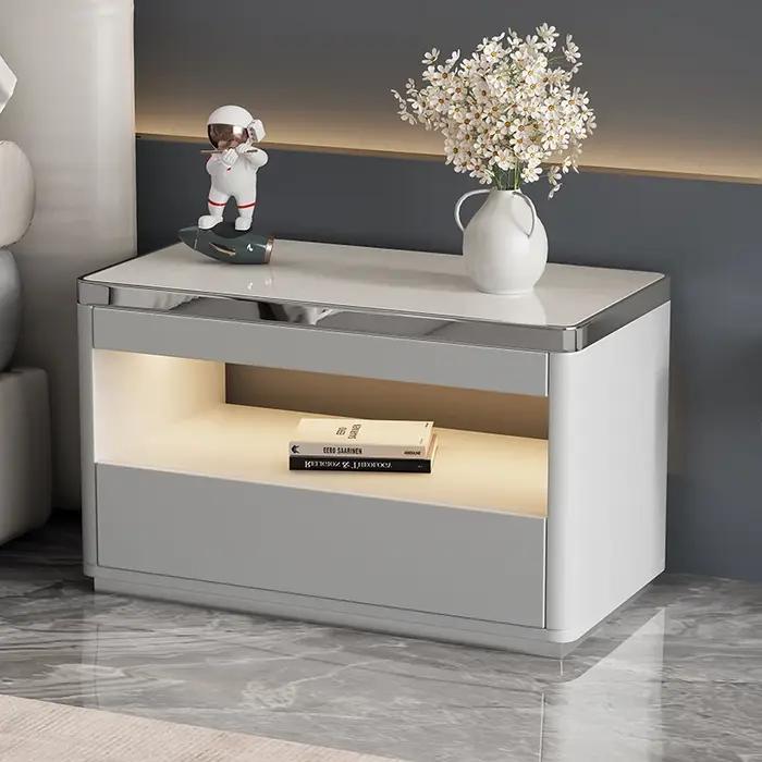 Table De chevet De luxe italienne à la mode, rangement moderne, Tables De chevet simples, qualité délicate, meubles De chambre à coucher