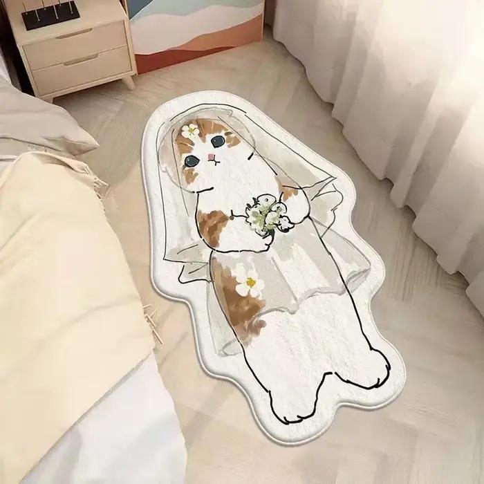 Tapis de chevet antidérapant pour chambre à coucher
