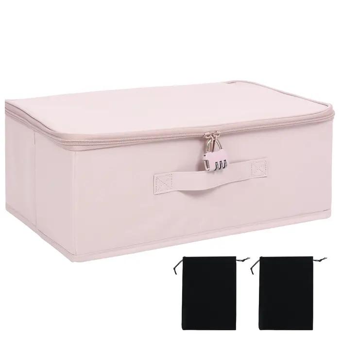 Boîte de rangement verrouillable pour vêtements et jouets