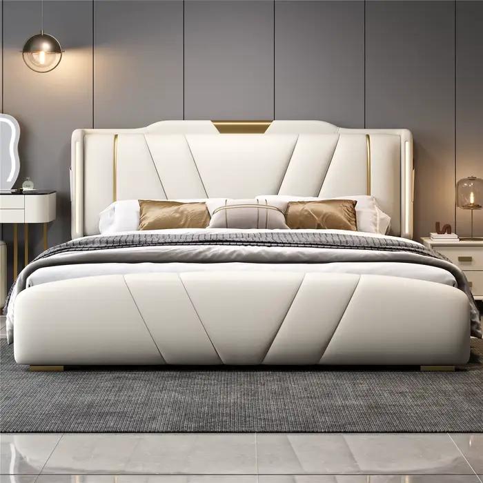 Lits classiques blancs princesse styliste européen esthétique confortable