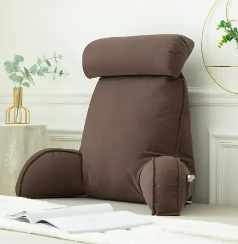 Oreiller de tête de lit pour lecture, grand traversin de dossier, Support de positionnement, cale co