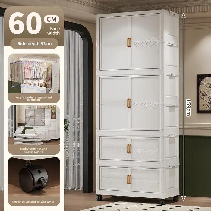 Armoire suspendue avec roulettes