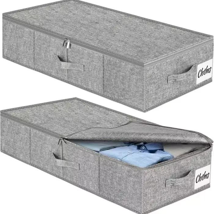 Boîte de rangement pour fond de lit en tissu Non tissé