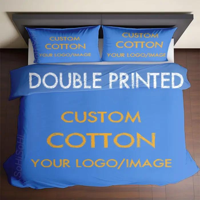 Parure de lit 100% coton personnalisée