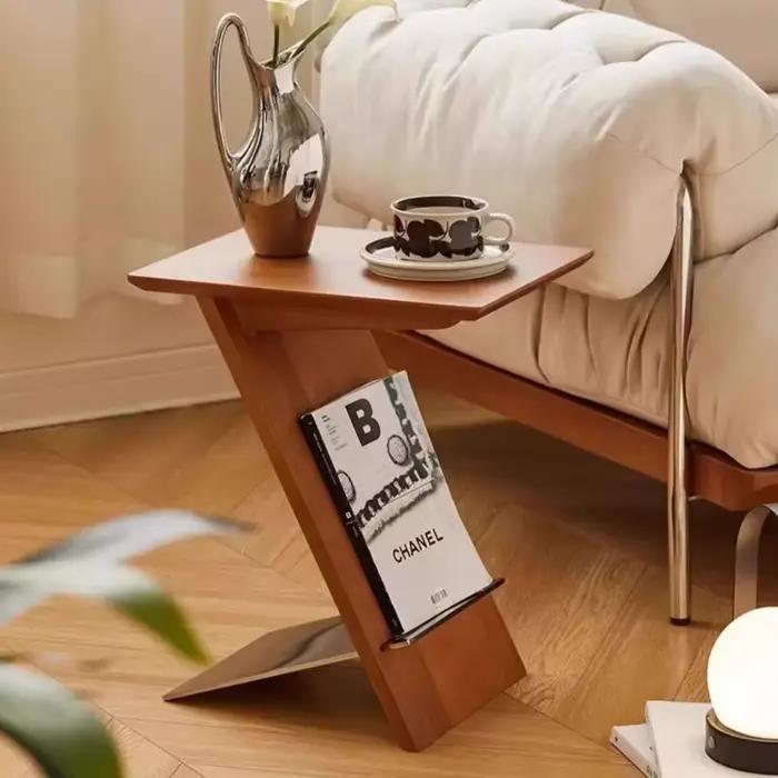 Tables de chevet créatives de luxe en bois massif