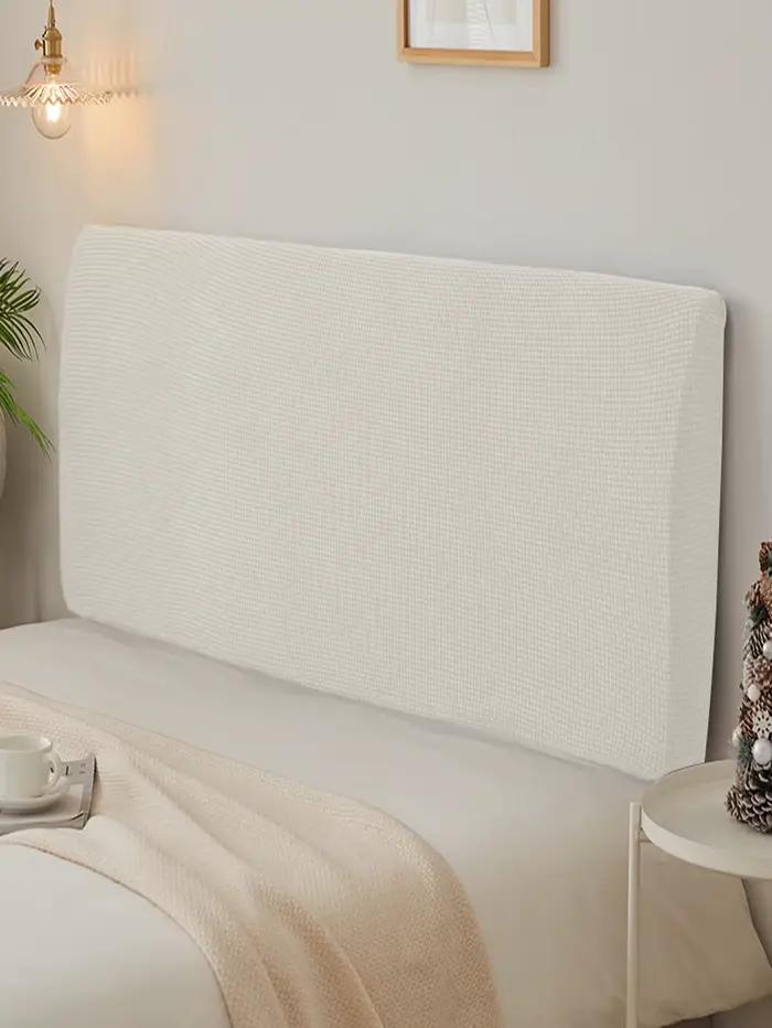 Housse de tête de lit tout compris, housse souple, simple, moderne, nordique, housse de dossier, anti-poussière, universelle, housse de protection pour lit en bois, uni