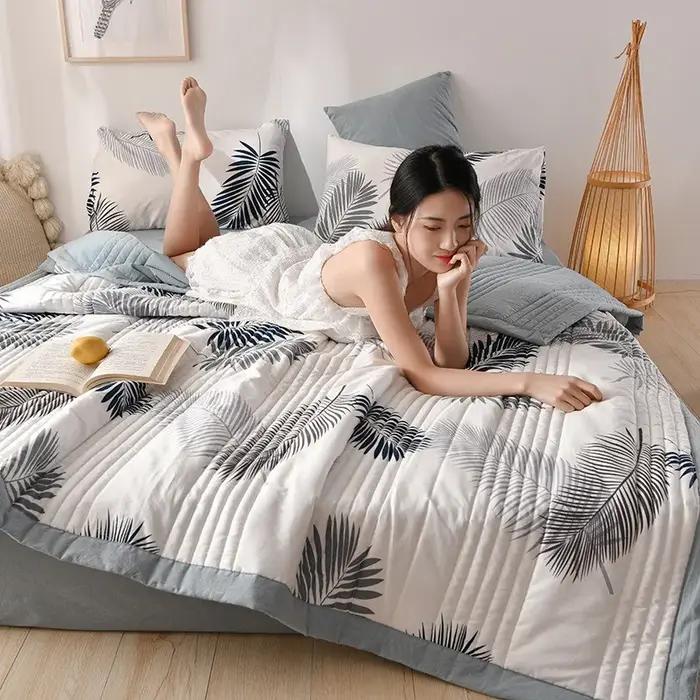 Couette Minérale Délavée Confortable pour Couple