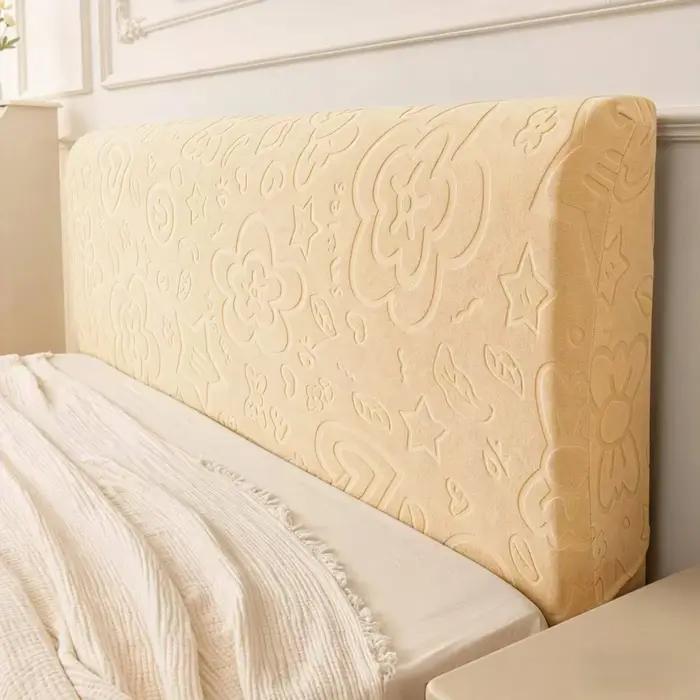 Housse de tête de lit en molleton extensible Jacquard