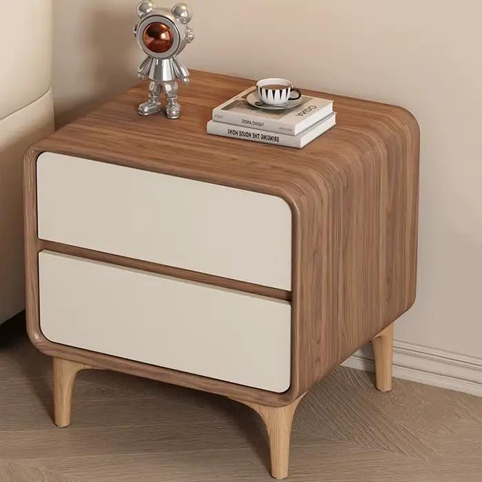 Table de chevet style crème