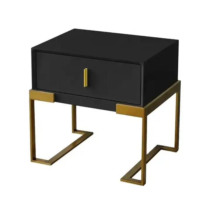 Table d'appoint de lit moderne à 2 tiroirs