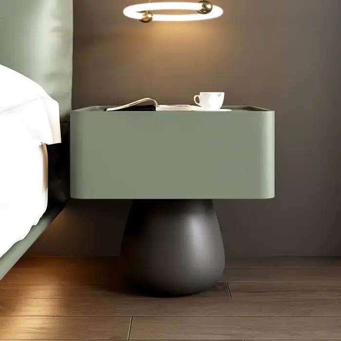 Table de chevet de luxe légère en bois massif