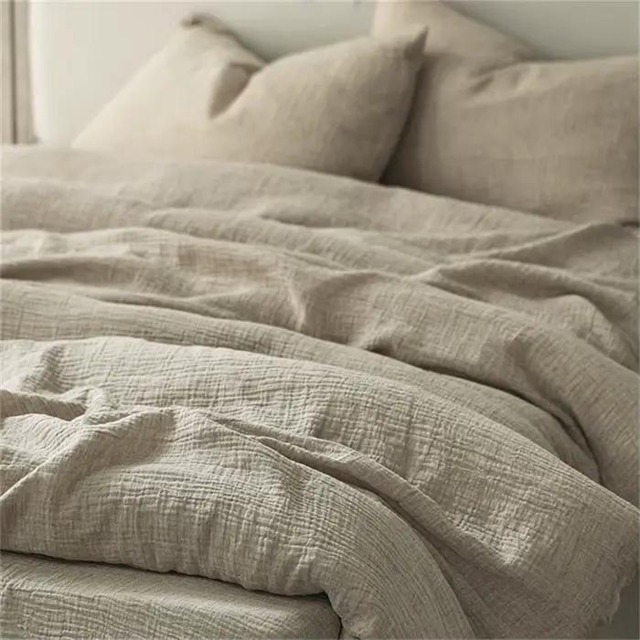 Parure de lit 100 % lin lavé – Housse de couette
