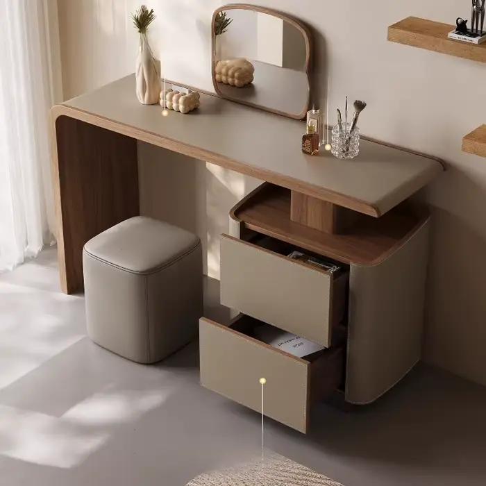 Coiffeuse en bois moderne Design femmes vanité chambre coiffeuses bureaux d'ordinateur Muebles Para Maquillaje meubles de maison