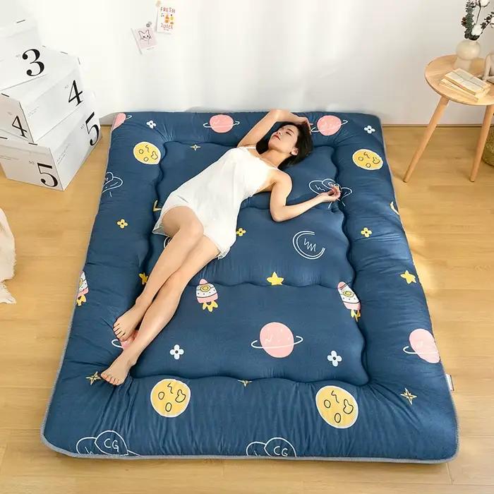 Matelas tatami épais de style japonais, artefact de sol de chambre paresseux, tapis de ménage, matel