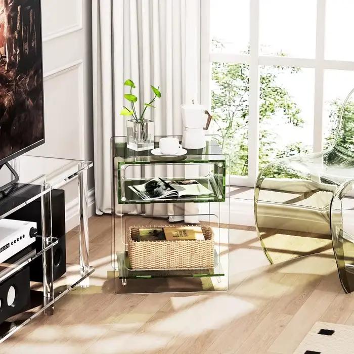 Table d'appoint en acrylique pour salon