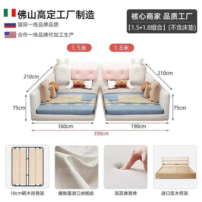 Lit rembourré Unique De luxe Queen Size enfants lit De couchage salon têtes De lit Camas De Matrimonio dortoir meubles De maison